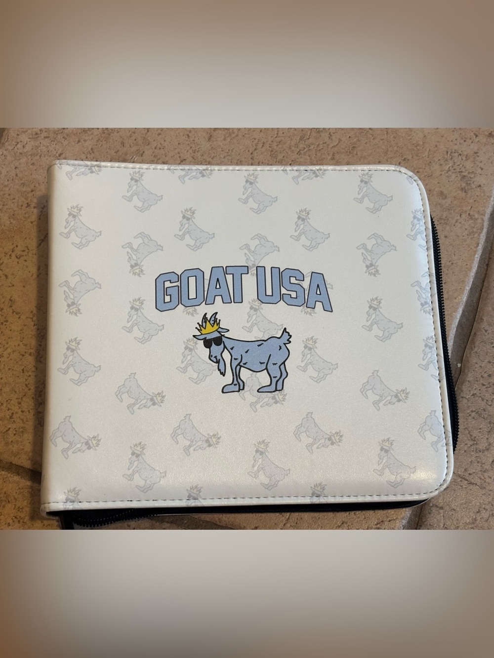 GOAT USA Sticker Binder Collection Album Vinyl Sticker Organizer Zipper